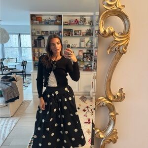 Ciao Lucia Black Polka Dot Skirt